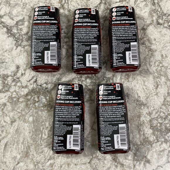 5 PACK Scope Squeez Mouthwash Concentrate, Cinnamint, 50mL Bottle - Picture 2 of 10